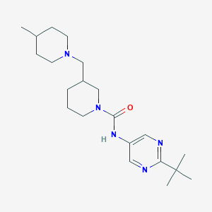 N-(2-tert-butylpyrimidin-5-yl)-3-[(4-methylpiperidin-1-yl)methyl]piperidine-1-carboxamide