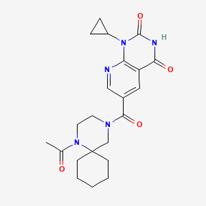 6-(1-Acetyl-1,4-diazaspiro[5.5]undecane-4-carbonyl)-1-cyclopropylpyrido[2,3-d]pyrimidine-2,4-dione