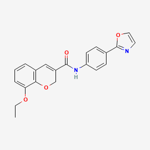 8-ethoxy-N-[4-(1,3-oxazol-2-yl)phenyl]-2H-chromene-3-carboxamide