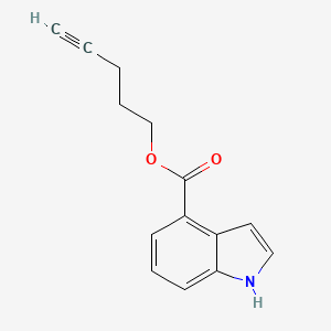 pent-4-ynyl 1H-indole-4-carboxylate