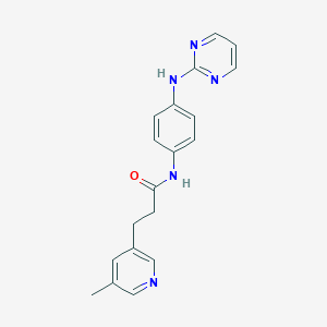 3-(5-methylpyridin-3-yl)-N-[4-(pyrimidin-2-ylamino)phenyl]propanamide