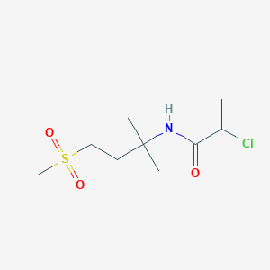 2-chloro-N-(2-methyl-4-methylsulfonylbutan-2-yl)propanamide