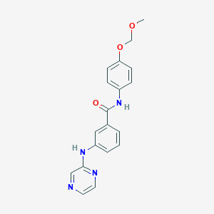 N-[4-(methoxymethoxy)phenyl]-3-(pyrazin-2-ylamino)benzamide