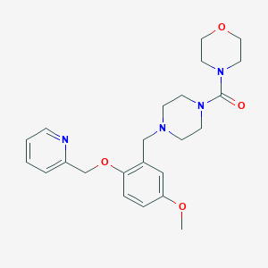 [4-[[5-Methoxy-2-(pyridin-2-ylmethoxy)phenyl]methyl]piperazin-1-yl]-morpholin-4-ylmethanone