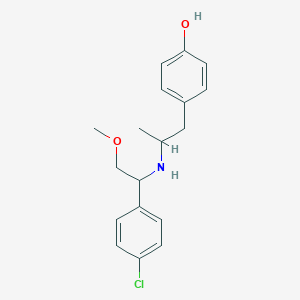 4-[2-[[1-(4-Chlorophenyl)-2-methoxyethyl]amino]propyl]phenol