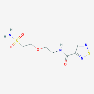 N-[2-(2-sulfamoylethoxy)ethyl]-1,2,5-thiadiazole-3-carboxamide