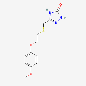 3-[2-(4-Methoxyphenoxy)ethylsulfanylmethyl]-1,4-dihydro-1,2,4-triazol-5-one