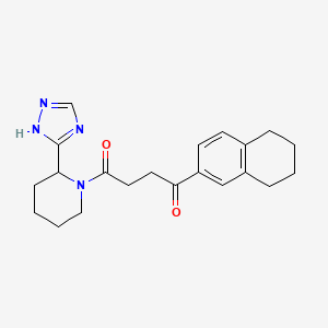 1-(5,6,7,8-tetrahydronaphthalen-2-yl)-4-[2-(1H-1,2,4-triazol-5-yl)piperidin-1-yl]butane-1,4-dione