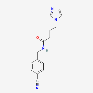 N-[(4-cyanophenyl)methyl]-4-imidazol-1-ylbutanamide