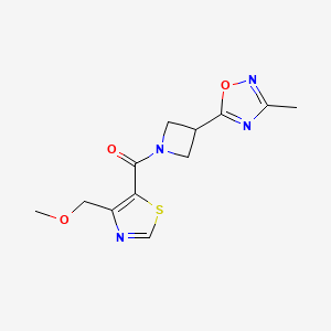 [4-(Methoxymethyl)-1,3-thiazol-5-yl]-[3-(3-methyl-1,2,4-oxadiazol-5-yl)azetidin-1-yl]methanone