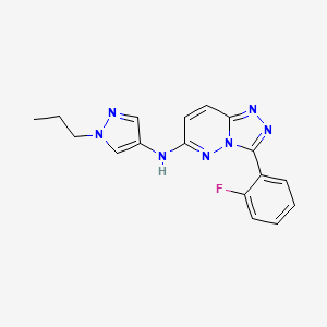 3-(2-fluorophenyl)-N-(1-propylpyrazol-4-yl)-[1,2,4]triazolo[4,3-b]pyridazin-6-amine