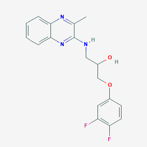 1-(3,4-Difluorophenoxy)-3-[(3-methylquinoxalin-2-yl)amino]propan-2-ol