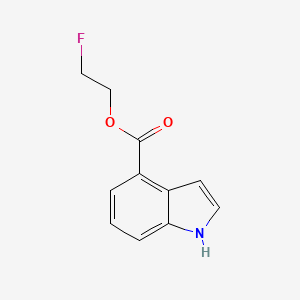 molecular formula C11H10FNO2 B7422742 2-fluoroethyl 1H-indole-4-carboxylate 