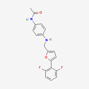 N-[4-[[5-(2,6-difluorophenyl)furan-2-yl]methylamino]phenyl]acetamide