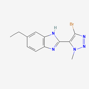 2-(5-bromo-3-methyltriazol-4-yl)-6-ethyl-1H-benzimidazole