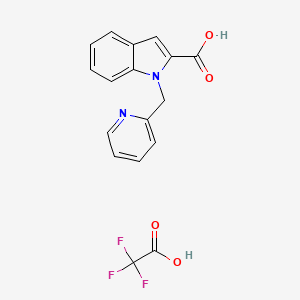 1-(Pyridin-2-ylmethyl)indole-2-carboxylic acid;2,2,2-trifluoroacetic acid