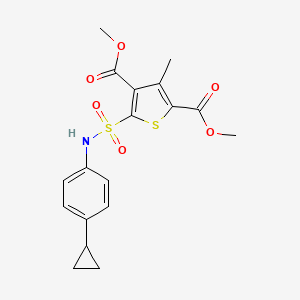 Dimethyl 5-[(4-cyclopropylphenyl)sulfamoyl]-3-methylthiophene-2,4-dicarboxylate