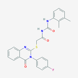 N-[(2,3-dimethylphenyl)carbamoyl]-2-[3-(4-fluorophenyl)-4-oxoquinazolin-2-yl]sulfanylacetamide