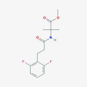 Methyl 2-[3-(2,6-difluorophenyl)propanoylamino]-2-methylpropanoate