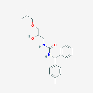 1-[2-Hydroxy-3-(2-methylpropoxy)propyl]-3-[(4-methylphenyl)-phenylmethyl]urea