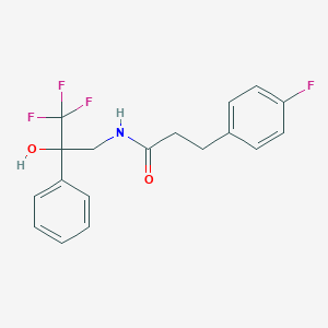 3-(4-fluorophenyl)-N-(3,3,3-trifluoro-2-hydroxy-2-phenylpropyl)propanamide