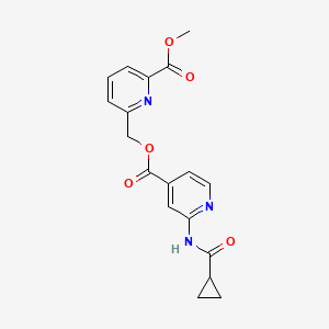 Methyl 6-[[2-(cyclopropanecarbonylamino)pyridine-4-carbonyl]oxymethyl]pyridine-2-carboxylate