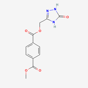 1-O-methyl 4-O-[(5-oxo-1,4-dihydro-1,2,4-triazol-3-yl)methyl] benzene-1,4-dicarboxylate