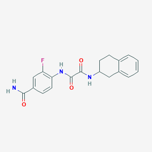 N'-(4-carbamoyl-2-fluorophenyl)-N-(1,2,3,4-tetrahydronaphthalen-2-yl)oxamide