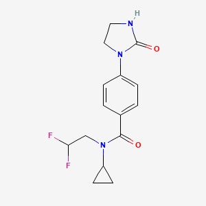 N-cyclopropyl-N-(2,2-difluoroethyl)-4-(2-oxoimidazolidin-1-yl)benzamide