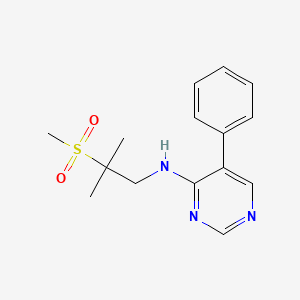 N-(2-methyl-2-methylsulfonylpropyl)-5-phenylpyrimidin-4-amine