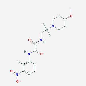 N-[2-(4-methoxypiperidin-1-yl)-2-methylpropyl]-N'-(2-methyl-3-nitrophenyl)oxamide