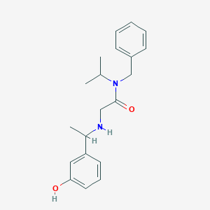 N-benzyl-2-[1-(3-hydroxyphenyl)ethylamino]-N-propan-2-ylacetamide