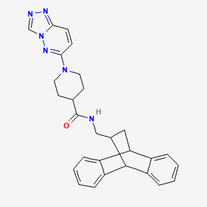 N-(15-tetracyclo[6.6.2.02,7.09,14]hexadeca-2,4,6,9,11,13-hexaenylmethyl)-1-([1,2,4]triazolo[4,3-b]pyridazin-6-yl)piperidine-4-carboxamide