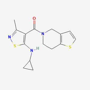 [5-(cyclopropylamino)-3-methyl-1,2-thiazol-4-yl]-(6,7-dihydro-4H-thieno[3,2-c]pyridin-5-yl)methanone