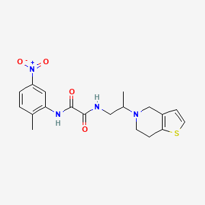 N-[2-(6,7-dihydro-4H-thieno[3,2-c]pyridin-5-yl)propyl]-N'-(2-methyl-5-nitrophenyl)oxamide