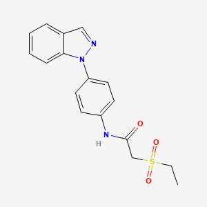 2-ethylsulfonyl-N-(4-indazol-1-ylphenyl)acetamide