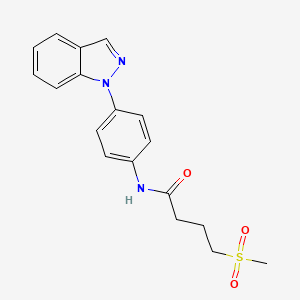 N-(4-indazol-1-ylphenyl)-4-methylsulfonylbutanamide