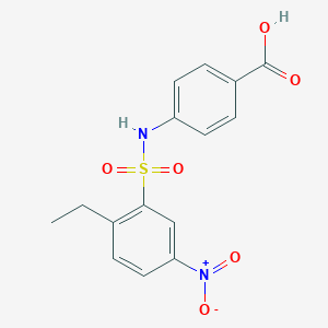 4-[(2-Ethyl-5-nitrophenyl)sulfonylamino]benzoic acid