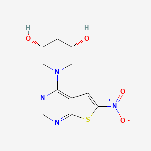 (3S,5R)-1-(6-nitrothieno[2,3-d]pyrimidin-4-yl)piperidine-3,5-diol