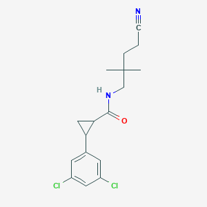 N-(4-cyano-2,2-dimethylbutyl)-2-(3,5-dichlorophenyl)cyclopropane-1-carboxamide