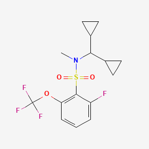 N-(dicyclopropylmethyl)-2-fluoro-N-methyl-6-(trifluoromethoxy)benzenesulfonamide