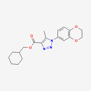 Cyclohexylmethyl 1-(2,3-dihydro-1,4-benzodioxin-6-yl)-5-methyltriazole-4-carboxylate