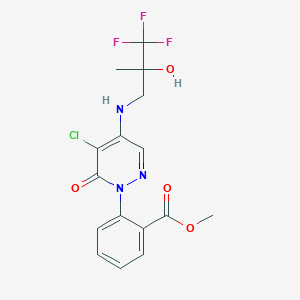 Methyl 2-[5-chloro-6-oxo-4-[(3,3,3-trifluoro-2-hydroxy-2-methylpropyl)amino]pyridazin-1-yl]benzoate