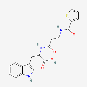 3-(1H-indol-3-yl)-2-[3-(thiophene-2-carbonylamino)propanoylamino]propanoic acid