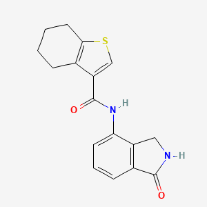 N-(1-oxo-2,3-dihydroisoindol-4-yl)-4,5,6,7-tetrahydro-1-benzothiophene-3-carboxamide