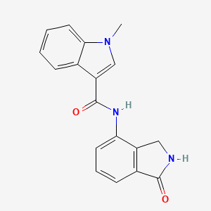 1-methyl-N-(1-oxo-2,3-dihydroisoindol-4-yl)indole-3-carboxamide