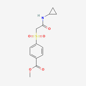 Methyl 4-[2-(cyclopropylamino)-2-oxoethyl]sulfonylbenzoate