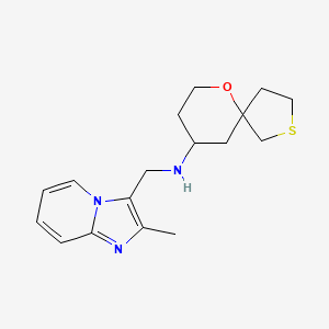 N-[(2-methylimidazo[1,2-a]pyridin-3-yl)methyl]-6-oxa-2-thiaspiro[4.5]decan-9-amine