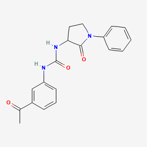 1-(3-Acetylphenyl)-3-(2-oxo-1-phenylpyrrolidin-3-yl)urea