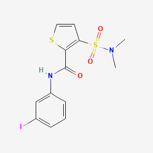 3-(dimethylsulfamoyl)-N-(3-iodophenyl)thiophene-2-carboxamide